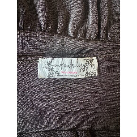 NWOT Free People | Chocolate Brown Deep V-Neck Turnt Thong Bodysuit | Size S - Picture 7 of 10